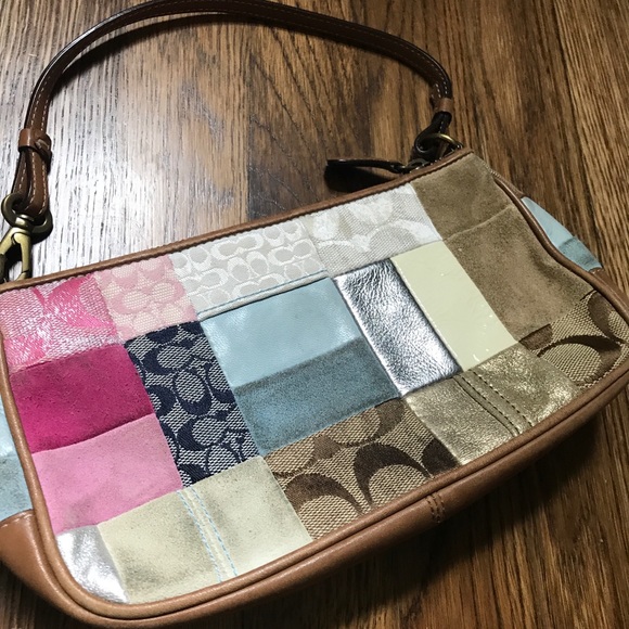 Authentic Coach Leather Patchwork Shoulder Bag - Picture 2 of 5